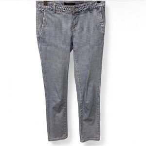 Bonobos Blue and White Checkered Skinny Pants